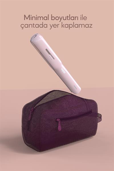 Sinbo Şarj Edilebilir Kablosuz Taşınabilir Saç Düzleştirici Shd-1742 Pembe