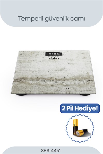 Sinbo SBS-4451 Banyo Baskül (BEYAZ)