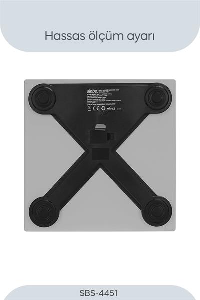 Sinbo Sbs-4451 Banyo Baskülü - Koyu Gri