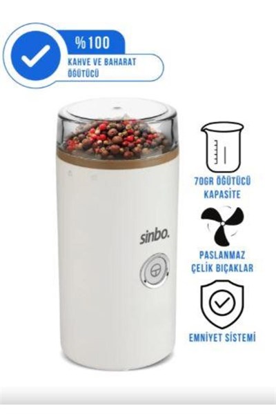 Sinbo SCM-2980 Kahve ve Baharat Öğütücü