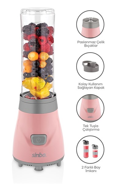 Sinbo Shb-3150 Pembe 350 W Smoothie Blender