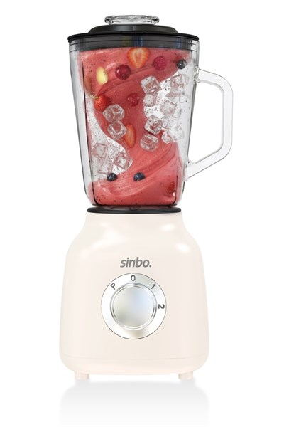 Sinbo SHB-7516 Turbo Blender - Smoothie Blender - 1.5 Litre Cam Hazne-Krem