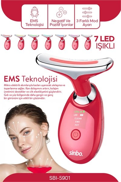Sinbo Yüz ve Boyun Bölgesi Sıkılaştırıcı SBI-5901