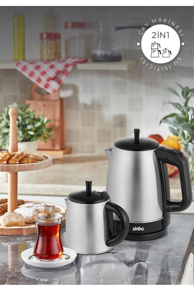 STM-5845 Elektrikli Çay Seti Sinbo