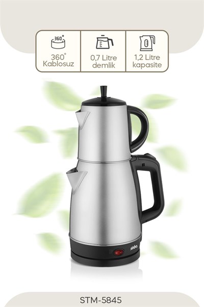 STM-5845 Elektrikli Çay Seti Sinbo