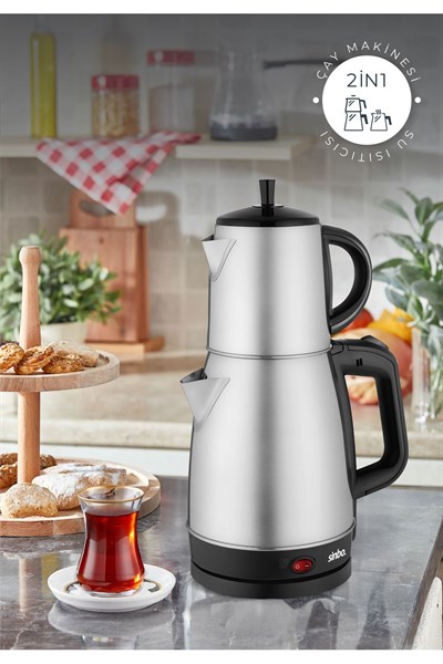 STM-5845 Elektrikli Çay Seti Sinbo