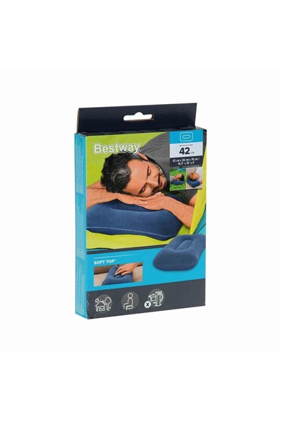 Tek Kişilik Tek Katlı Şişme Yatak,Şişme Yastık 185x76cm Full Set