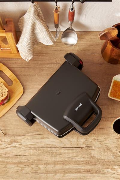Toastbuster 1337H Çıkarılabilir Plakalı 4 Ekmekli Tost Makinesi 1800 W  Siyah