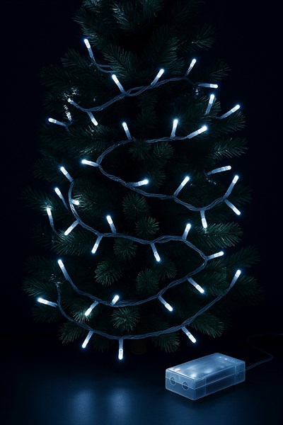 WALDERN 100LÜK BEYAZ PİLLİ LED IŞIK