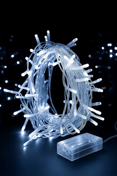 WALDERN 100LÜK BEYAZ PİLLİ LED IŞIK