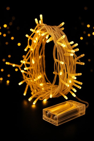 WALDERN 100LÜK SARI PİLLİ LED IŞIK