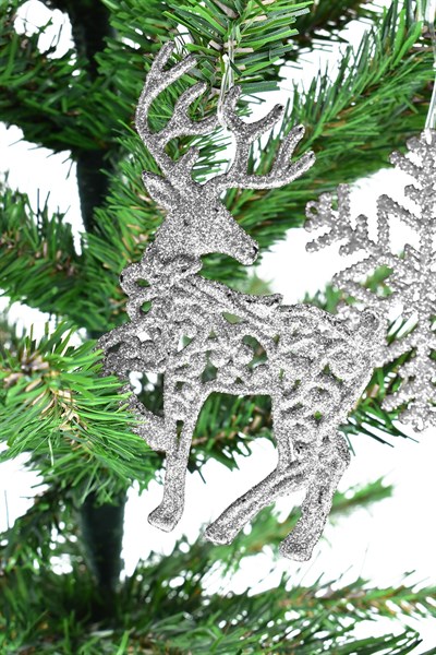 Waldern 11li Simli Gümüş Yılbaşı Çam Ağacı Süs