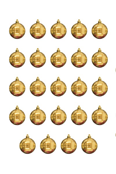 Waldern 24 Lü 10 Cm Yılbaşı Ağacı Süsü Cici Top