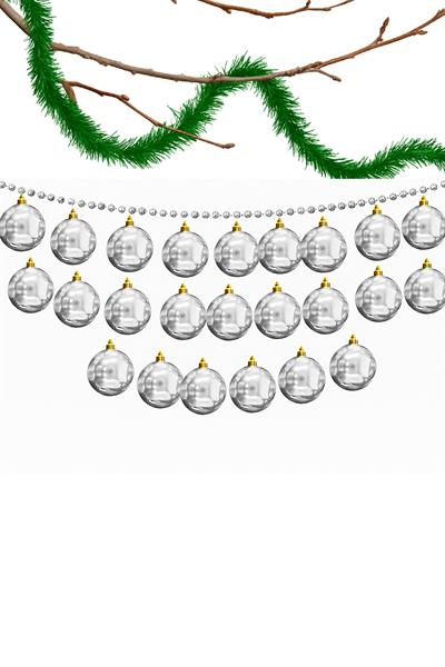 Waldern 24 Lü 10 Cm Yılbaşı Ağacı Süsü Cici Top