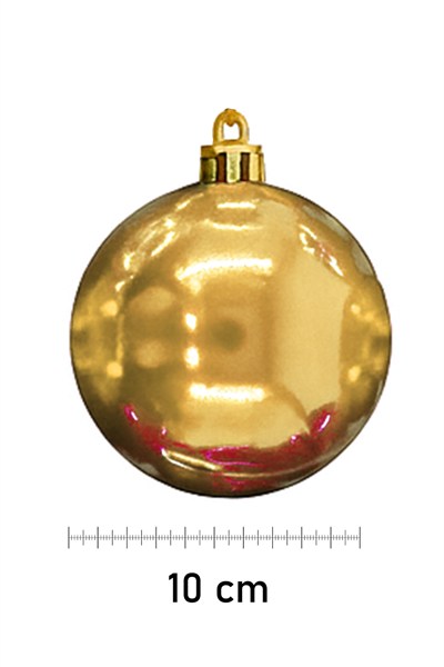 Waldern 24 Lü 10 Cm Yılbaşı Ağacı Süsü Cici Top Gold