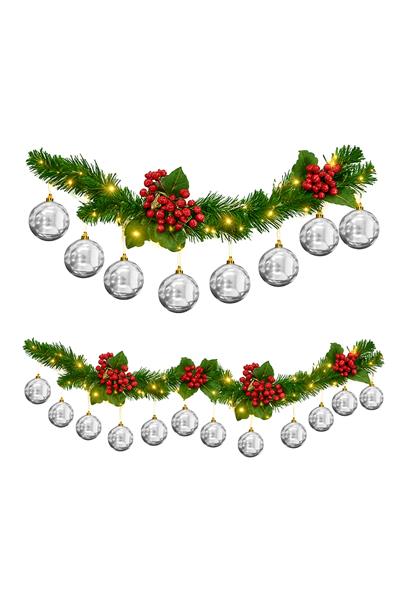 Waldern 24 Lü 10 Cm Yılbaşı Ağacı Süsü Cici Top