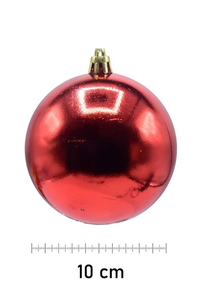 Waldern 24 Lü 10 Cm Yılbaşı Ağacı Süsü Cici Top Kırmızı