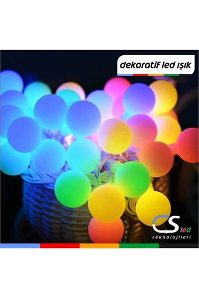 Waldern 3 Metre Renkli Işık Top Led Full Fonksiyonlu