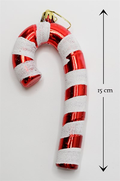 Waldern 4lü 15 Cm Luxury Xl Şeker Kamışı Yılbaşı Çam Ağacı Süsü
