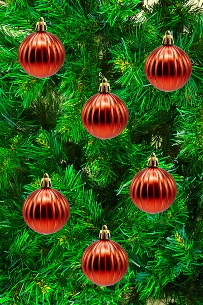 Waldern 5 cm 12li Cici Top Parlak Yılbaşı Ağaç Süsü Kırmızı