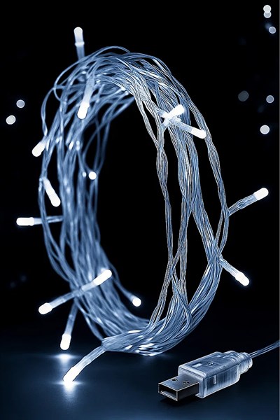 WALDERN 50LİK BEYAZ USB LED IŞIK