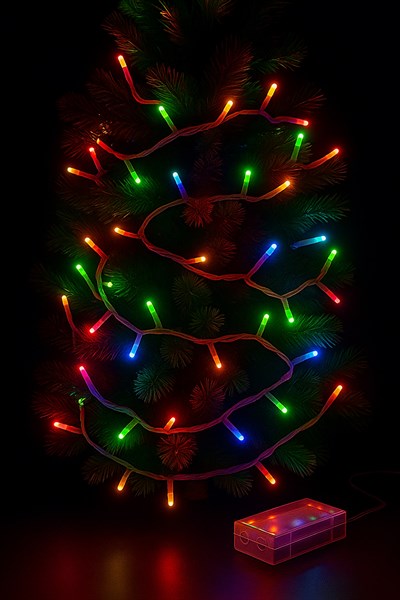 WALDERN 50LİK RGB PİLLİ LED IŞIK