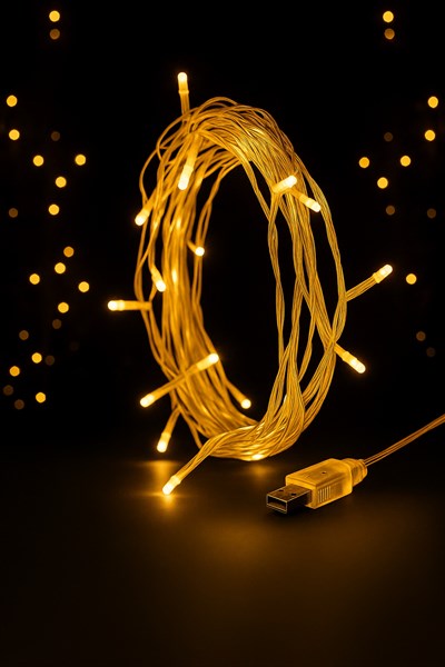 WALDERN 50LİK SARI USB LED IŞIK