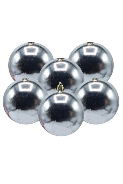 Waldern 6 cm 6lı Gümüş Cici Top Yılbaşı Ağacı Süsü
