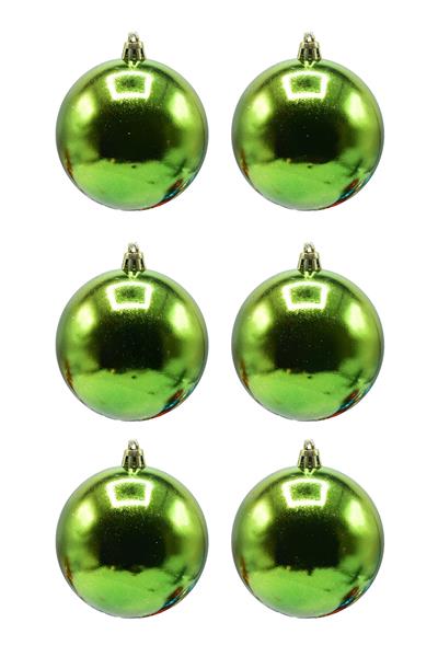 Waldern 6 cm 6lı Yeşil Cici Top Yılbaşı Ağacı Süsü