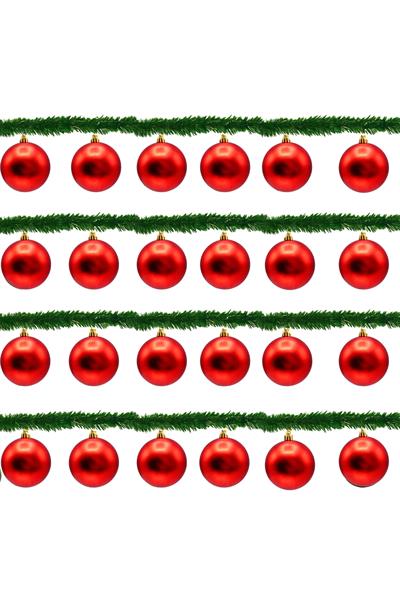 Waldern 6 Lı 10 Cm Mat Yılbaşı Ağacı Süsü Cici Top