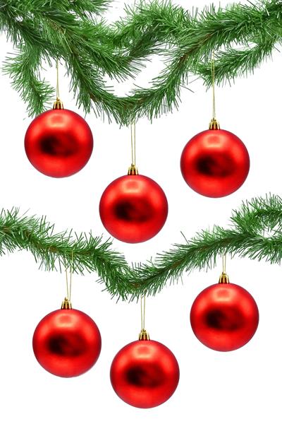 Waldern 6 Lı 10 Cm Mat Yılbaşı Ağacı Süsü Cici Top