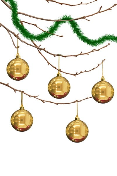 Waldern 6 Lı 10 Cm Parlak Yılbaşı Ağacı Süsü Cici Top Gold