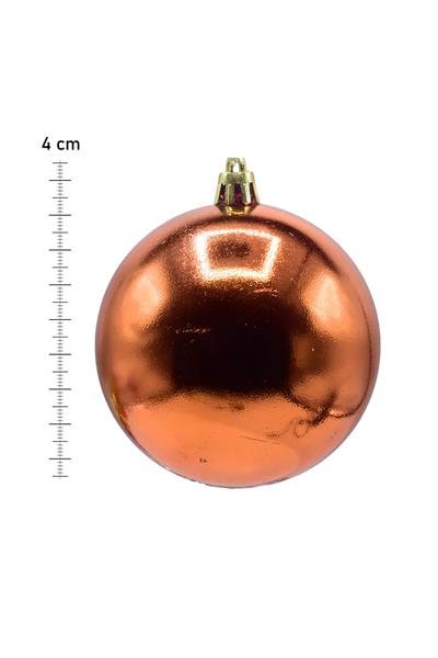 Waldern 6lı Yılbaşı Çam Ağacı Topu 4cm Bakır