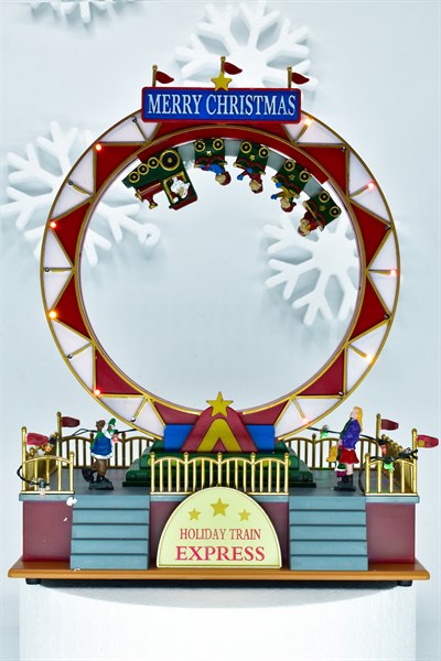 Waldern Luxury Dekoratif Işıklı Express Tren Yılbaşı Süsü