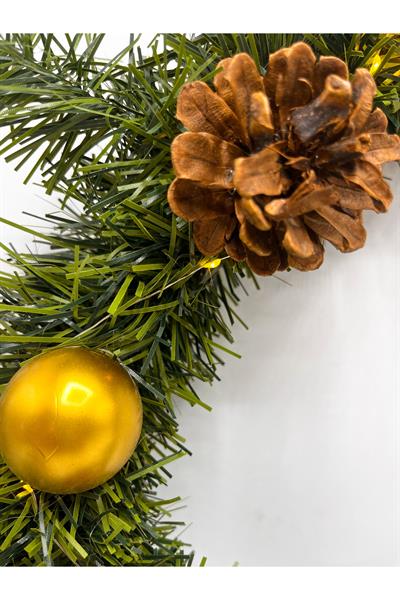 Waldern Luxury Dekoratif Yılbaşı 60cm Işıklı Kapı Süsü