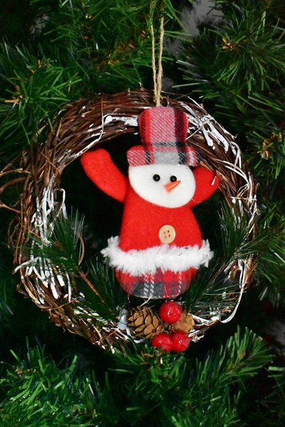 Waldern Luxury Yılbaşı Dekoratif Noel Baba Kapı Süsü 17*17cm