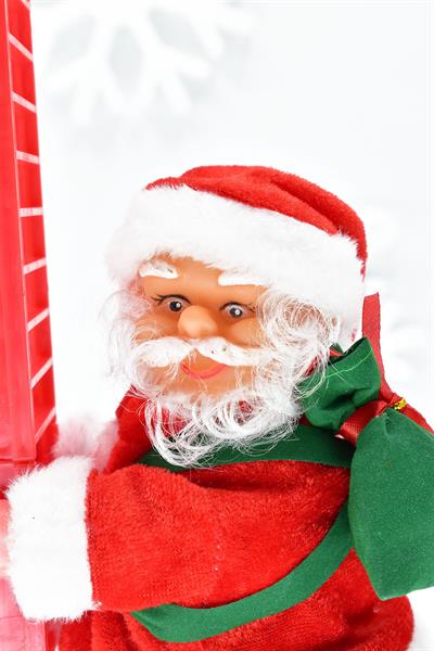 Waldern Merdivenli Tırmanan Noel Baba Dekoratif Yılbaşı Süsü