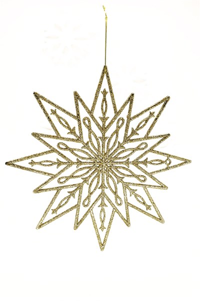 Waldern Premium 2li Simli Yıldız XXL 24 Cm Yılbaşı Süsü