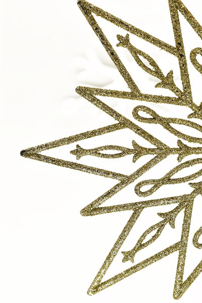 Waldern Premium 2li Simli Yıldız XXL 24 Cm Yılbaşı Süsü