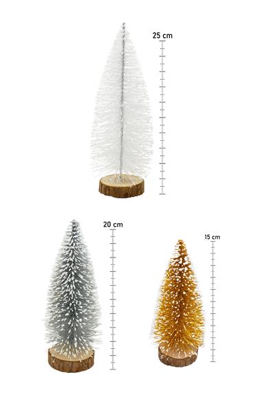 Waldern Premium 3lü Mini Ağaç Seti Mix 15cm-20cm-25c