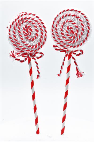Waldern Premium Collection 2li Lolipop Süs Dekoratif Yılbaşı Süsü 27 Cm