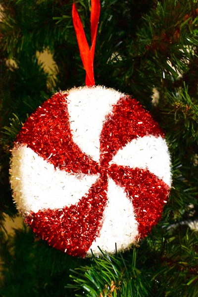 Waldern Premium Collection 2li Parlak Şeker Süs Dekoratif Yılbaşı Süsü 14 Cm