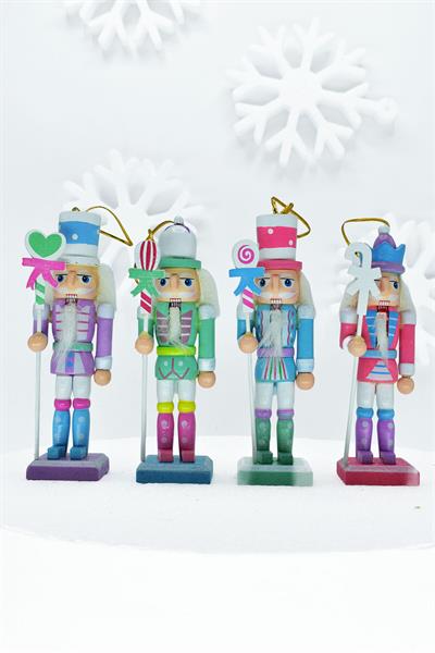 Waldern Premium Collection 4lü 13,5 Cm Kurşun Asker Seti Dekoratif Yılbaşı Süsü