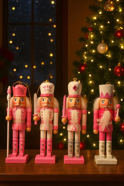 Waldern Premium Collection 4lü 13,5 Cm Kurşun Asker Seti Dekoratif Yılbaşı Süsü