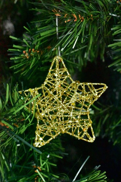 Waldern Premium Collection 6lı Yıldız Yılbaşı Süs Kırmızı-Gümüş-Altın Set