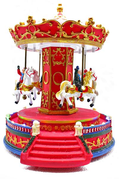 Waldern Premium Collection Işıklı Kırmızı Atlı Karınca Dekoratif Yılbaşı Süsü