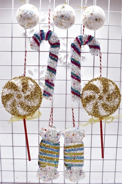 Waldern Premium Collection Luxury 12li Mix Beyaz Süs Seti