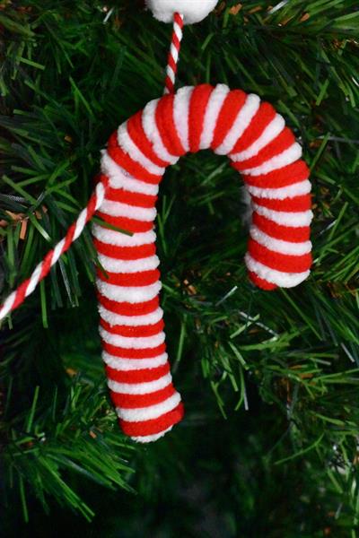 Waldern Premium Collection Luxury 190cm XL Şeker Kamışı-Top Süs Dekoratif Yılbaşı Süsü