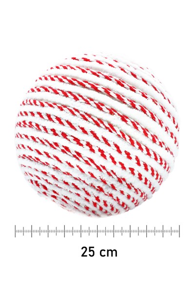 Waldern Premium Collection Luxury 20 cm Şeker Top Süs Dekoratif Yılbaşı Süsü