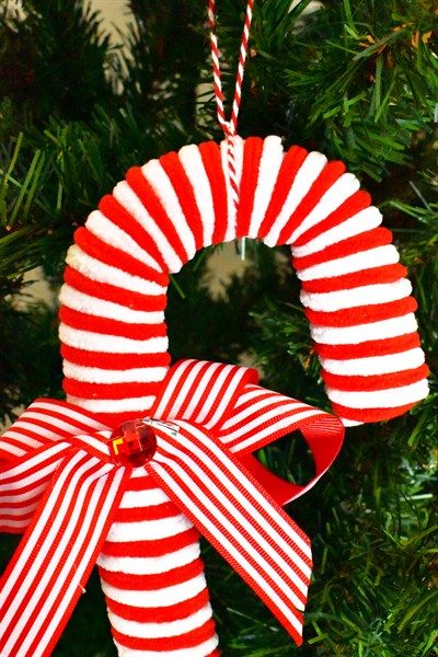 Waldern Premium Collection Luxury 2li Şeker Kamışı Süs Dekoratif Yılbaşı Süsü 18Cm